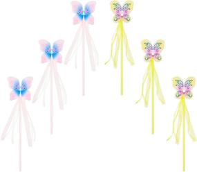 img 1 attached to 🦋 Delightful Butterfly Princess Wands - Perfect Party Favors for Girls' Fairy Birthday Bash (12 Pack)