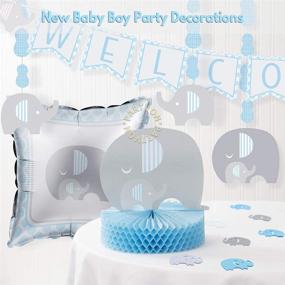 img 2 attached to 🐘 Elephant Confetti: Celebrate Baby Boy's Arrival with IT'S A BOY Party Decorations
