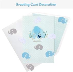 img 1 attached to 🐘 Elephant Confetti: Celebrate Baby Boy's Arrival with IT'S A BOY Party Decorations