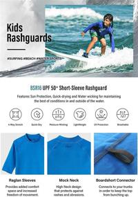 img 2 attached to 👕 Premium TSLA Short Sleeve Rashguard Rashie: Versatile Boys' Clothing for Ultimate Comfort and Protection