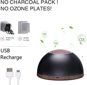 img 1 attached to Small Size Ozone Generator, Dailyart Portable USB Rechargeable Ozonator for Cars Refrigerator - Odor Removal Machine