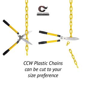 img 2 attached to 🚧 Enhanced Safety with CCW Plastic Chain Safety Barrier - Occupational Health & Safety Products