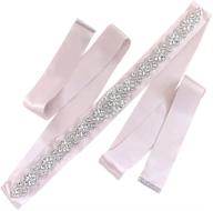 stunning crystal-beaded bridal wedding belts for rhinestone formal dress sashes logo