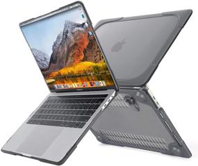 img 2 attached to 🔒 MOSISO Heavy Duty Plastic Hard Shell Case with Kickstand for MacBook Pro 13 inch 2019-2016, A2159 A1989 A1706 A1708, Grey with Keyboard Cover