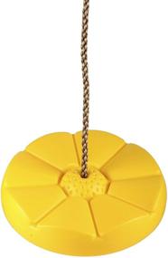 img 4 attached to 🐒 Entertain Your Kids with the SUMMERSDREAM Disc Seat Rope Swing Set - Easy to Hang Monkey Swing Disk in Vibrant Yellow!