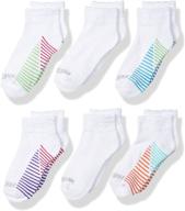 🧦 fruit of the loom girls' everyday cushioned assorted socks & tights: comfy and stylish clothing for girls logo