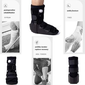 img 2 attached to 👣 Medium Walking Boot Fracture Boot for Foot Fracture, Ankle Sprain