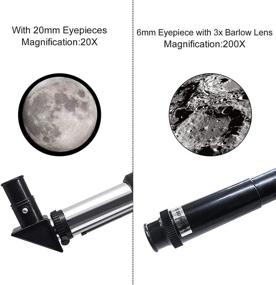 img 3 attached to 🔭 KIOSESI 70mm Aperture 400mm Refractor Telescope (20X-200X) for Adults & Kids, Ideal Astronomy Beginners Telescope, Portable with Phone Adapter & Wireless Remote, Great Astronomy Gifts for Kids