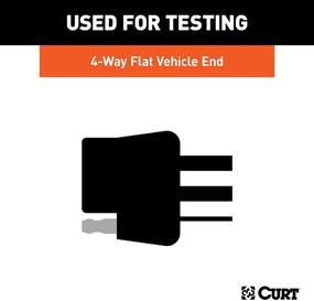 img 1 attached to Curt 58261 4-Pin Flat Trailer Wiring Towing Vehicle Socket Tester: Ensure Hitching Safety with a Reliable Electrical Connection