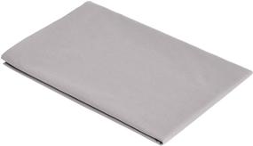 img 3 attached to 🛌 Graphite Grey Body Pillow Cover Pillowcase – Amazon Basics: Ultra-Soft, Breathable, Easy to Wash, 55"x 21