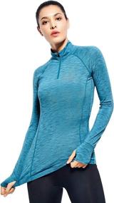 img 1 attached to Quarter Workout Running Pullover Thumbhole Sports & Fitness for Team Sports