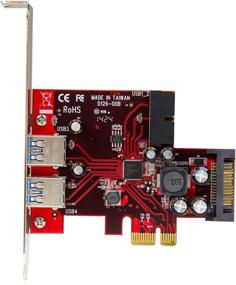 img 3 attached to 💻 StarTech.com 4 Port PCI Express USB 3.0 Card with UASP Support & SATA Power