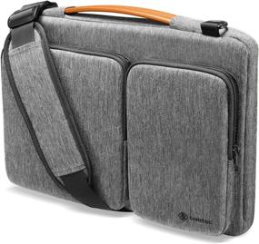 img 4 attached to 🔒 Premium 360 Protective Laptop Shoulder Bag for 13-inch MacBook Air & Pro, Surface Pro, Waterproof Sleeve Case