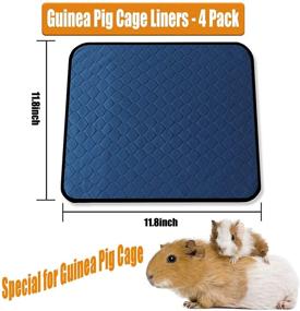 img 3 attached to Premium AZNICE1 Guinea Pig Bedding Cage Liners: Reusable, Waterproof & Extra Absorbent Pee Pads for Small Animals - Perfect for Dogs, Rabbits, Hamsters & Ferrets