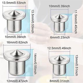 img 3 attached to ⚒️ Premium 28-pc Dowel and Tenon Center Transfer Plugs Set with Case - Woodworking Tool Accessories for Accurate Hole Drilling (4 Sizes: 1/4", 5/16", 3/8", and 1/2")