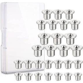 img 4 attached to ⚒️ Premium 28-pc Dowel and Tenon Center Transfer Plugs Set with Case - Woodworking Tool Accessories for Accurate Hole Drilling (4 Sizes: 1/4", 5/16", 3/8", and 1/2")