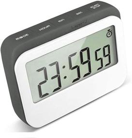 img 4 attached to ⏲️ Enhanced VPAL Digital Kitchen Timer: 12/24 Hour Alarm Clock with Magnetic Back, Retractable Stand, and Large LCD Display