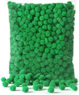 🎄 caydo 1200 pieces christmas green pom poms: perfect for festive crafts & diy projects! logo