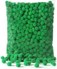 img 4 attached to 🎄 Caydo 1200 Pieces Christmas Green Pom Poms: Perfect for Festive Crafts & DIY Projects!