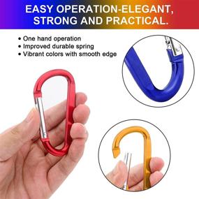 img 3 attached to Aluminum Carabiner Accessories Traveling Craebuer