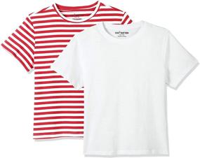 img 1 attached to 👕 Tag-Free Crewneck T-Shirt for Girls - Kid Nation: Tops, Tees, & Blouses Department