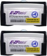 🚘 удобный держатель транспондера для новых i-pass и ez pass - free thought designs (2 штуки) - крепление на 3 точки логотип