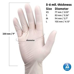 img 3 attached to 🧤 Dynarex Safe-Touch Latex Gloves, Powder-Free, Small, Bisque (Box of 100)