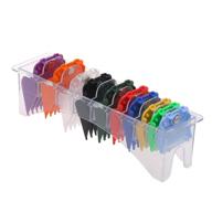 💇 10pcs cutting guide comb barber hairdressing tool set: magnetic adsorption, colorful limit combs for wahl electric hair clipper logo