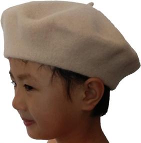 img 3 attached to 🧢 JOYHY Kids Solid Color French Style Beret Beanie Hat for Girls and Boys - Classic Design