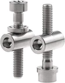 img 4 attached to 🚲 Wanyifa Titanium Seatpost Bolts - M5x30mm with Nut and Washer - Ideal for Thomson Seatpost Cycling