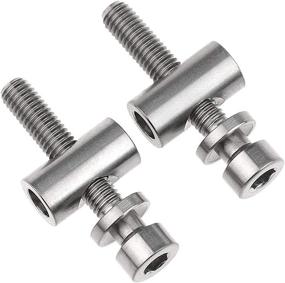 img 1 attached to 🚲 Wanyifa Titanium Seatpost Bolts - M5x30mm with Nut and Washer - Ideal for Thomson Seatpost Cycling