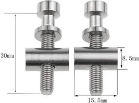 img 3 attached to 🚲 Wanyifa Titanium Seatpost Bolts - M5x30mm with Nut and Washer - Ideal for Thomson Seatpost Cycling