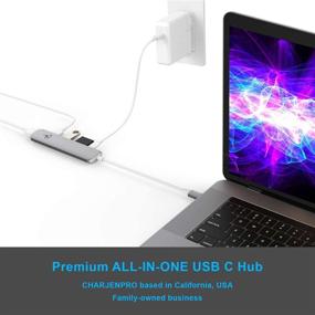 img 3 attached to CharJenPro USB C Hub for iPad Pro, iPad Air 4, iPad Mini 6, MacBook Pro 16&#34;, 15&#34;, 13&#34;, MacBook Air 13&#34; USB C Power, 4K HDMI, 2 USB 3.0, microSD, SD Card Readers.