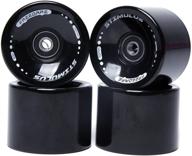 🛹 freedare 70mm longboard wheels: high-performance set of 4 with abec-7 bearings and spacers логотип