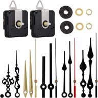 ⏰ revitalize your clock with emoon non ticking clock mechanism & 5 pairs of hands: repair & replacement kit (total shaft length 7/8 in) логотип