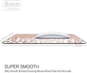 img 1 attached to Мышь с персонализированным декором леопарда и антискользящим покрытием