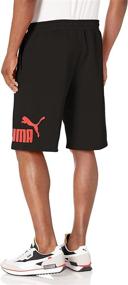 img 1 attached to PUMA Shorts Cotton Black High Large Men's Clothing for Active