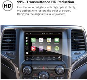 img 2 attached to Защитная пленка из закаленного стекла, совместимая с защитой от царапин, защищает автомобильную и автомобильную электронику в аксессуарах для автомобильной электроники.