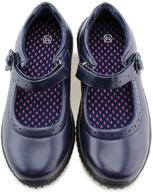 👧 jabasic girls school uniform shoes - classic and sleek girls' shoes logo