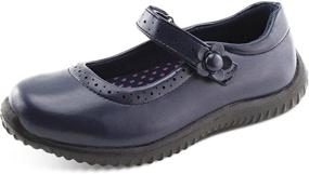 img 3 attached to 👧 JABASIC Girls School Uniform Shoes - Classic and Sleek Girls' Shoes