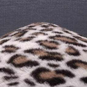 img 3 attached to Phantoscope Set of 2 Decorative Leopard Series Plush Fur Throw Pillow Case Cushion Cover Coffee 18x18 inches 45x45 cm - Enhanced SEO