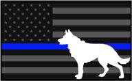 🐾 high visibility 5x3 inch reflective decal - k9 tactical police law enforcement thin blue line united states sticker logo