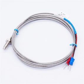 img 3 attached to 🌡️ Twidec 1/4" Screw Probe Temperature Sensor K Type Thermocouple with 2 Meters Cable - Temperature Range from 0 to 600°C (Model: LT-104)