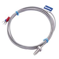 🌡️ twidec 1/4" screw probe temperature sensor k type thermocouple with 2 meters cable - temperature range from 0 to 600°c (model: lt-104) logo