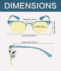 img 3 attached to 👓 Women's Blue Light Blocking Computer Glasses - Reduce Eye Fatigue with Yellow Tinted Lens