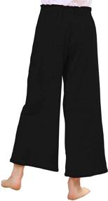 img 1 attached to V GRIN Lounge Girls' Wide Leg Tie Waist Stretchy Pants & Capris for Enhanced SEO