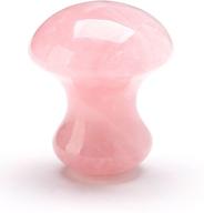 🍄 gua sha mushroom facial tool - natural rose quartz massage tool for skin massage, relaxation & meditation - women and men (rose quartz) logo