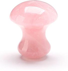 img 4 attached to 🍄 Gua Sha Mushroom Facial Tool - Natural Rose Quartz Massage Tool for Skin Massage, Relaxation & Meditation - Women and Men (Rose Quartz)