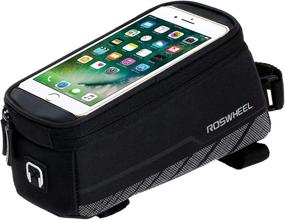 img 3 attached to 🚲 Roswheel Bike Frame Pannier & Front Tube Cell Phone Bag: Convenient Storage for Cyclists