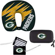 🏈 nfl green bay packers travel set: 4-piece kit, compact & convenient logo